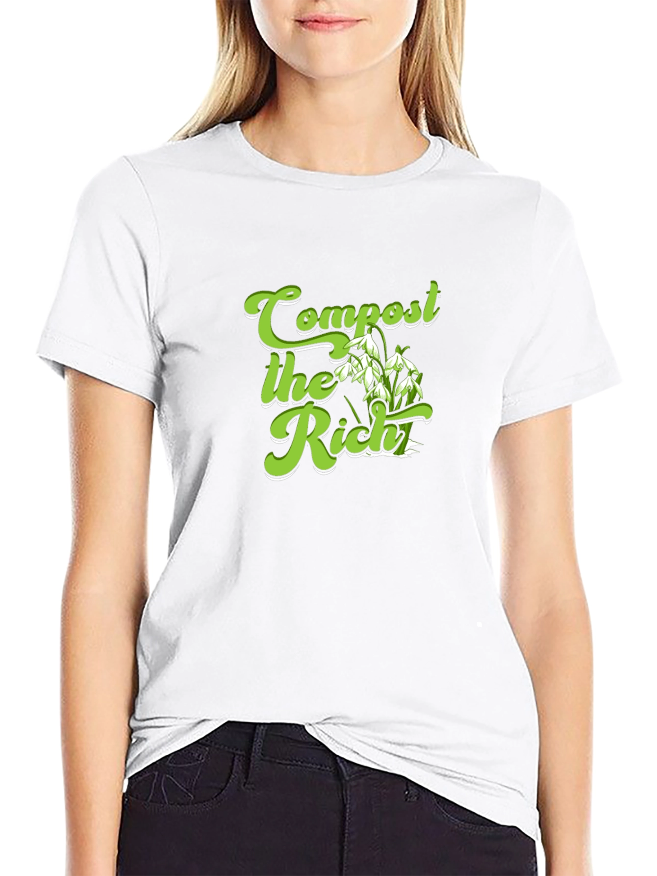 Compost the Rich Graphic T-Shirt - Political Statement Tee