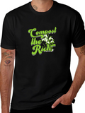 Compost the Rich Graphic T-Shirt - Political Statement Tee