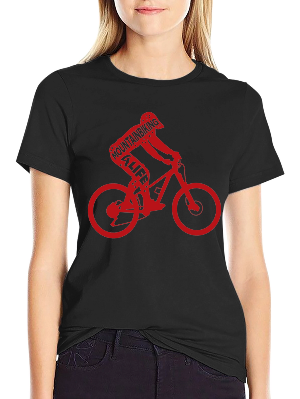 Mountain Biking 4 Life Black T-Shirt