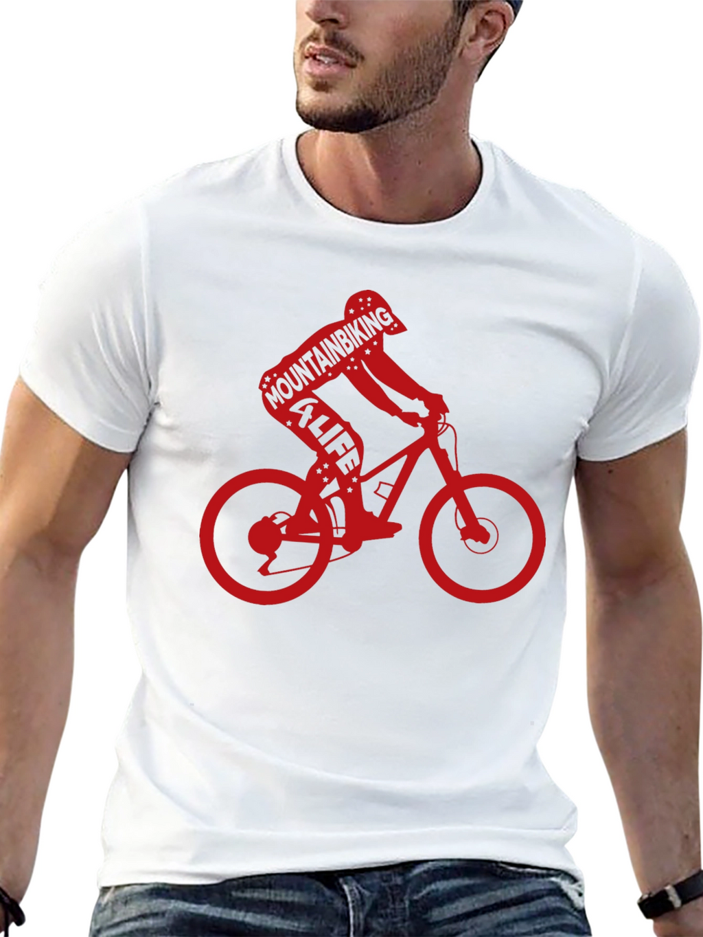 Mountain Biking 4 Life Black T-Shirt