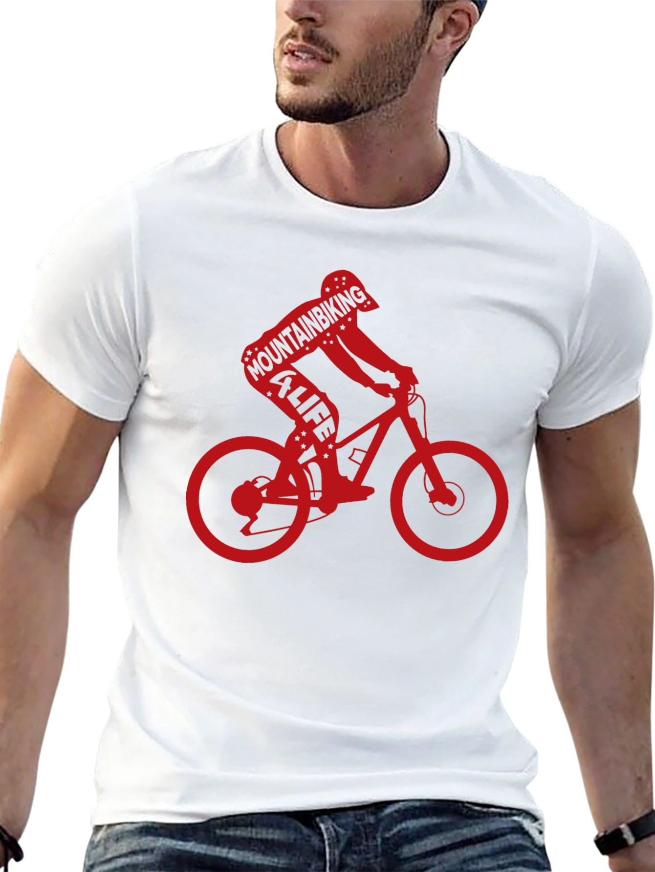 Mountain Biking 4 Life Black T-Shirt