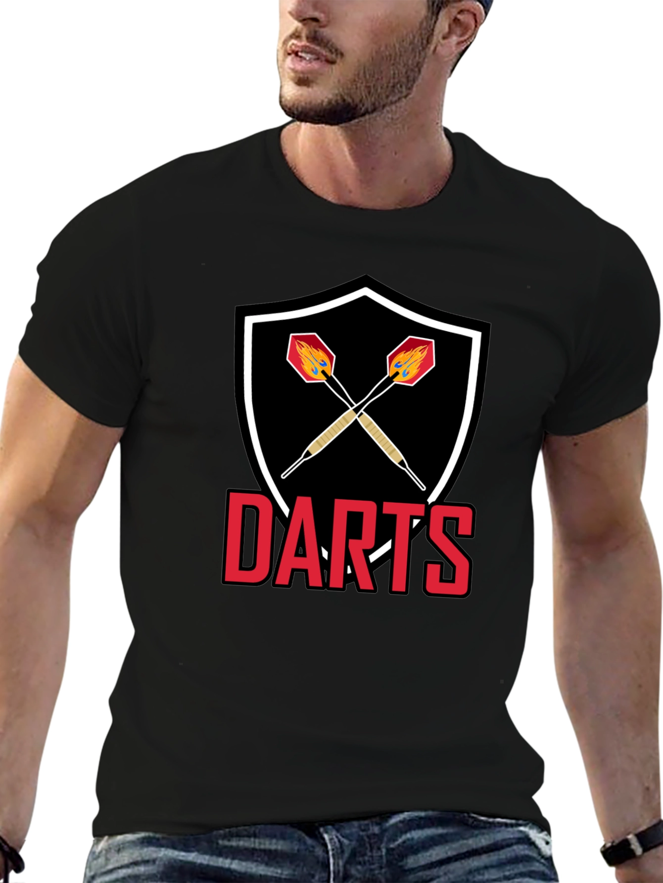 Darts Graphic Tee - Shield Design