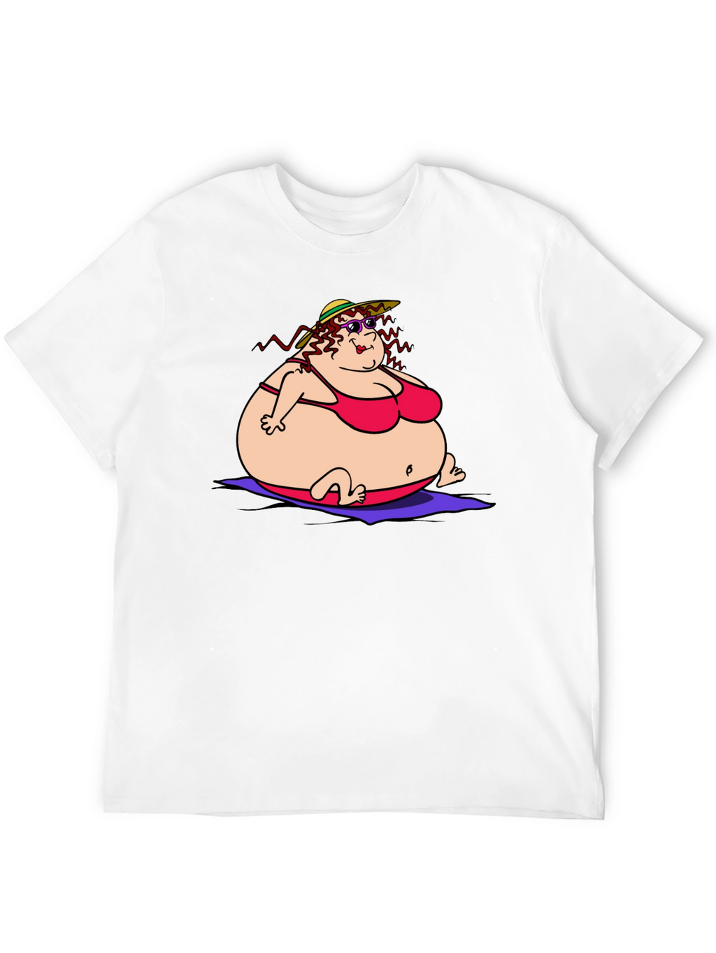 Humorous Cartoon Lady T-Shirt