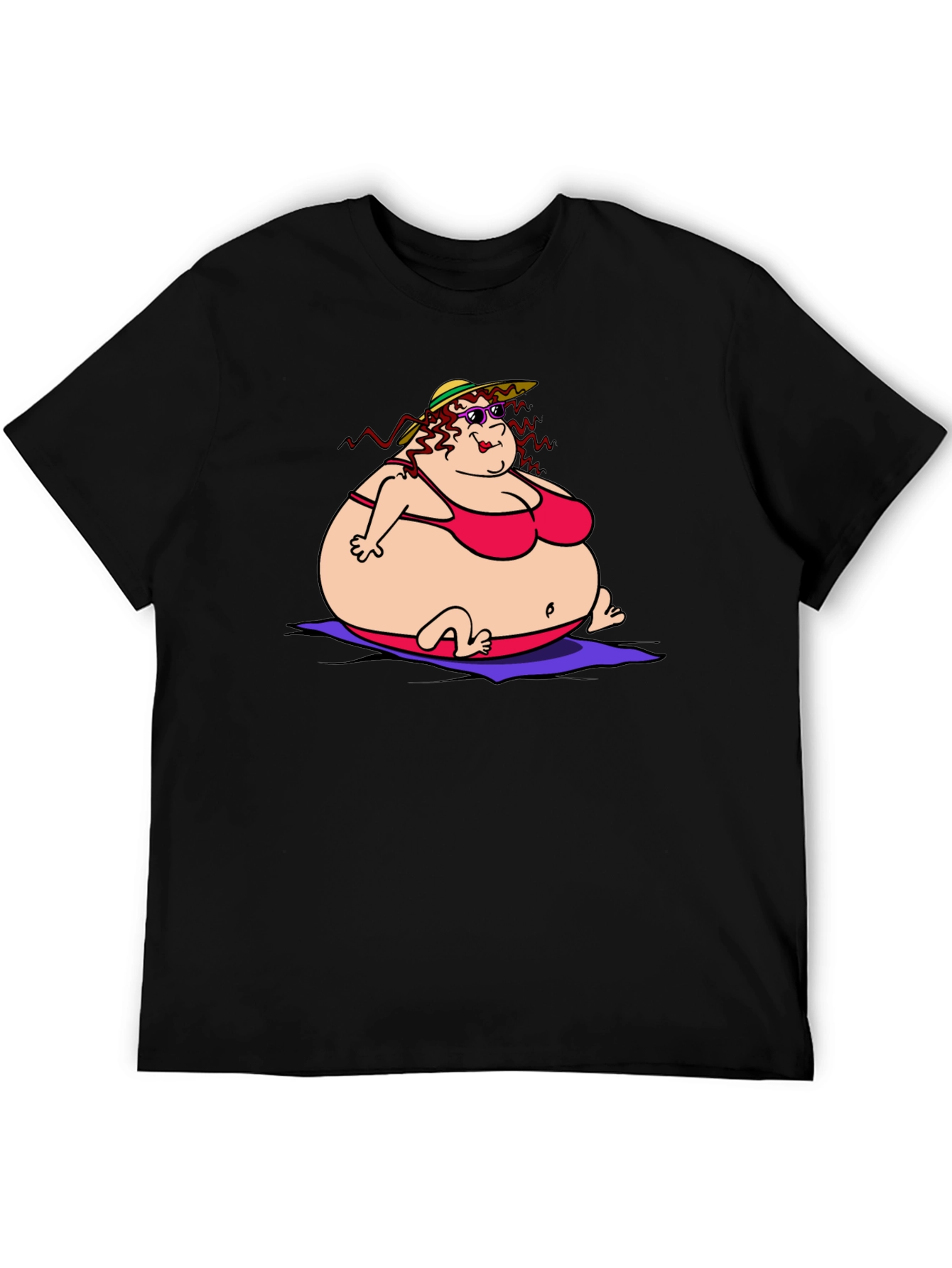 Humorous Cartoon Lady T-Shirt