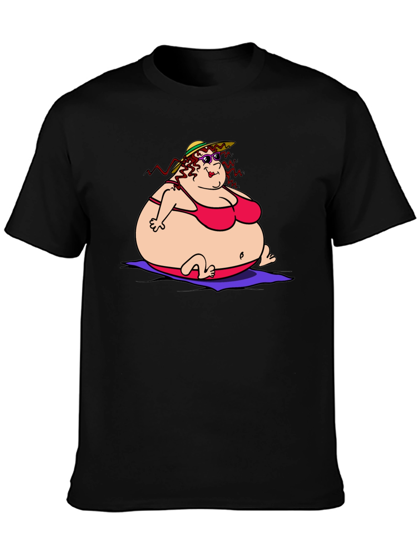 Humorous Cartoon Lady T-Shirt
