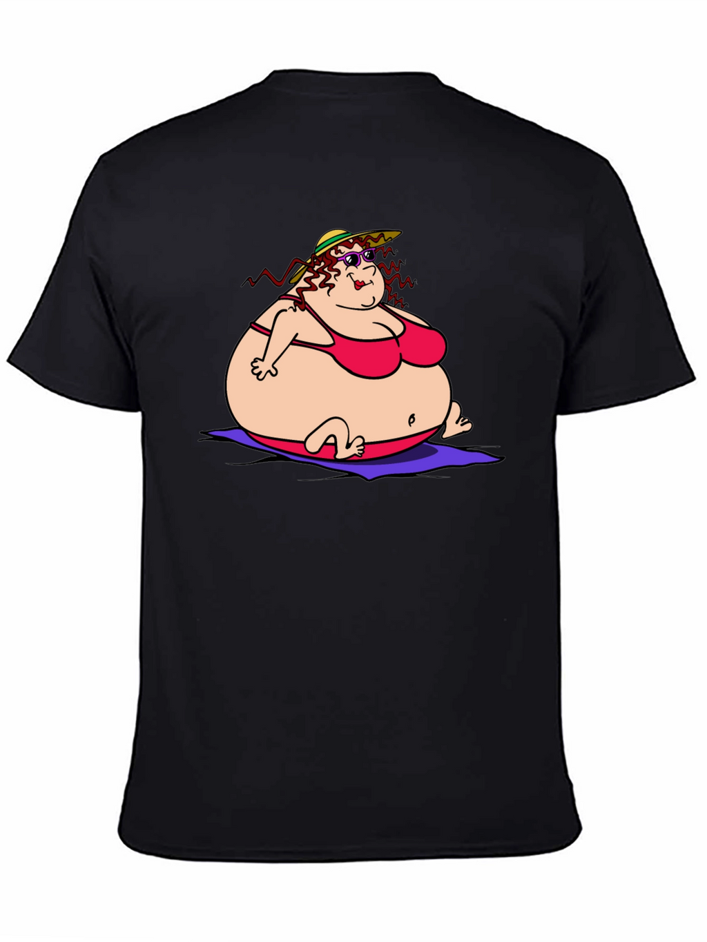 Humorous Cartoon Lady T-Shirt