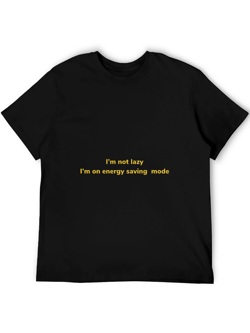 Energy Saving Mode Black T-Shirt