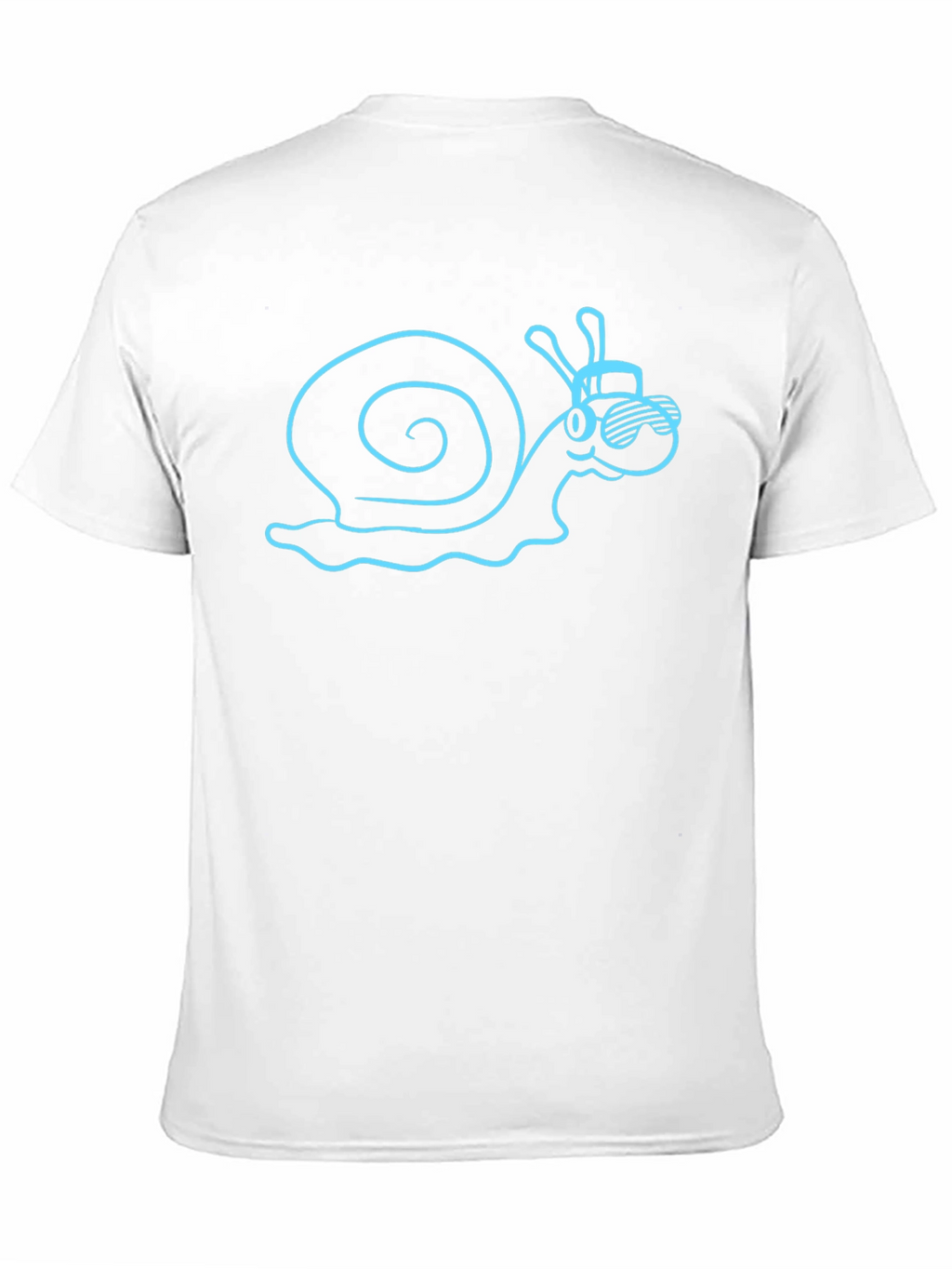 Cool Snail Graphic Tee - Black Cotton Blend