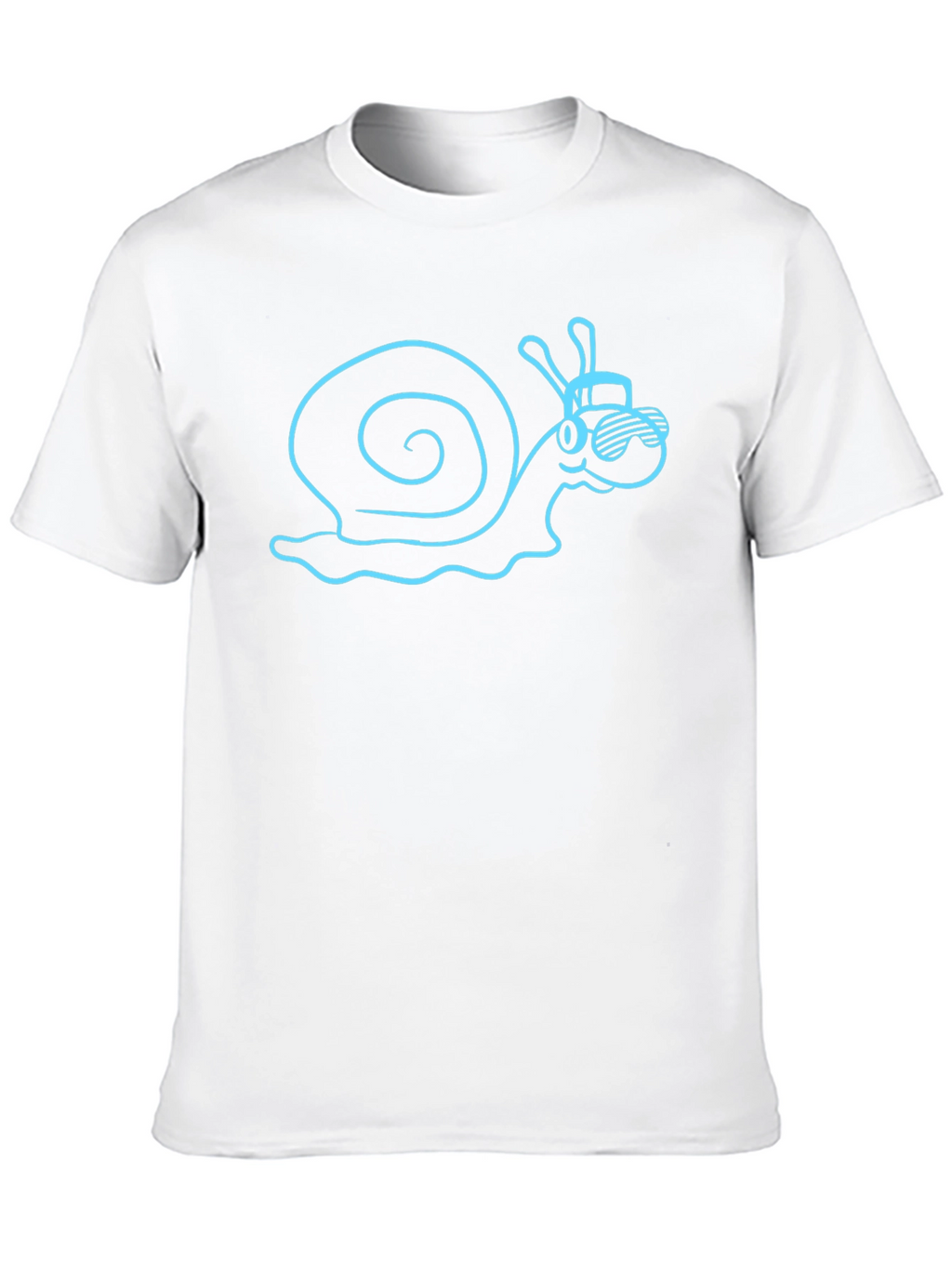 Cool Snail Graphic Tee - Black Cotton Blend