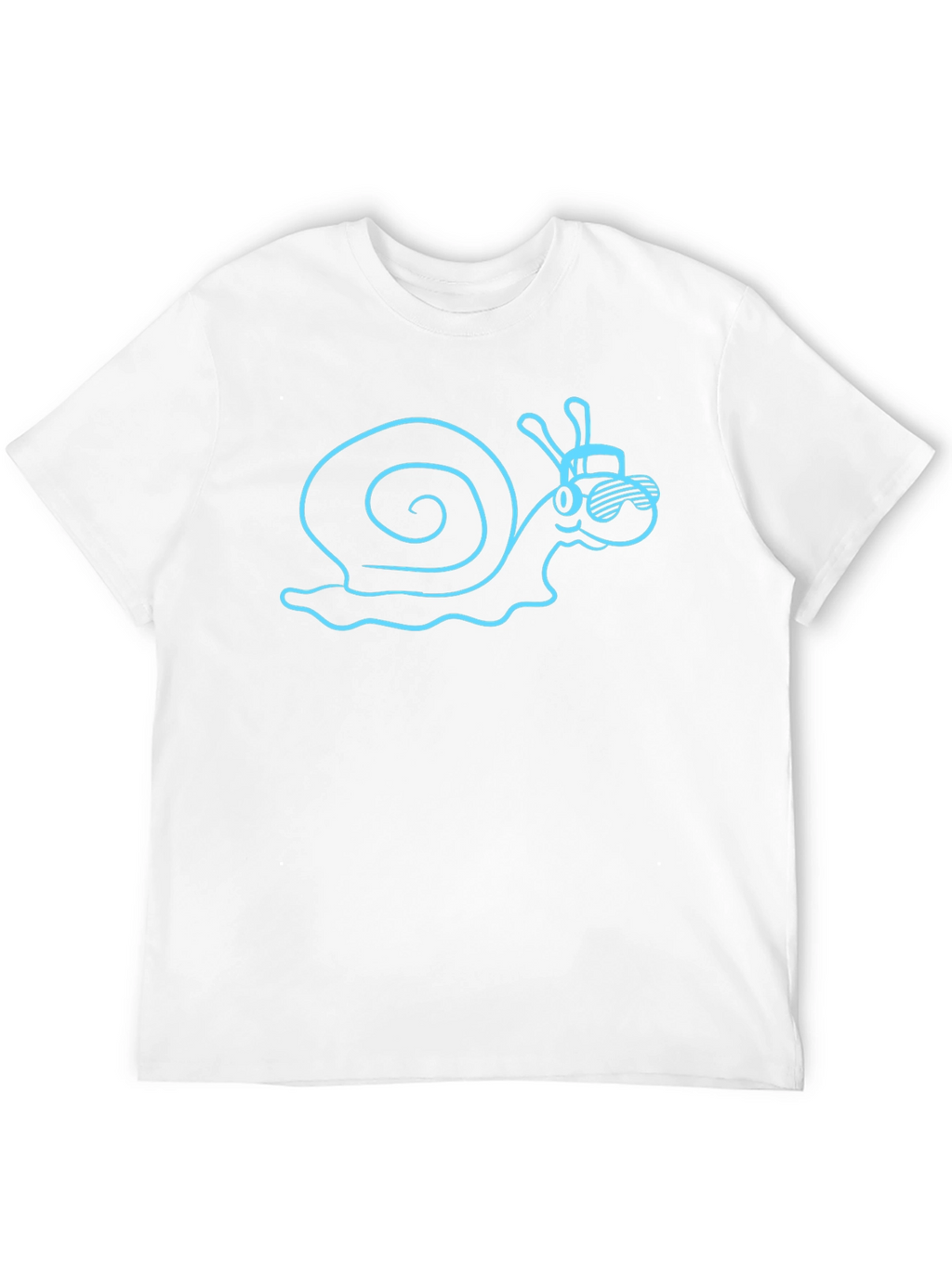 Cool Snail Graphic Tee - Black Cotton Blend