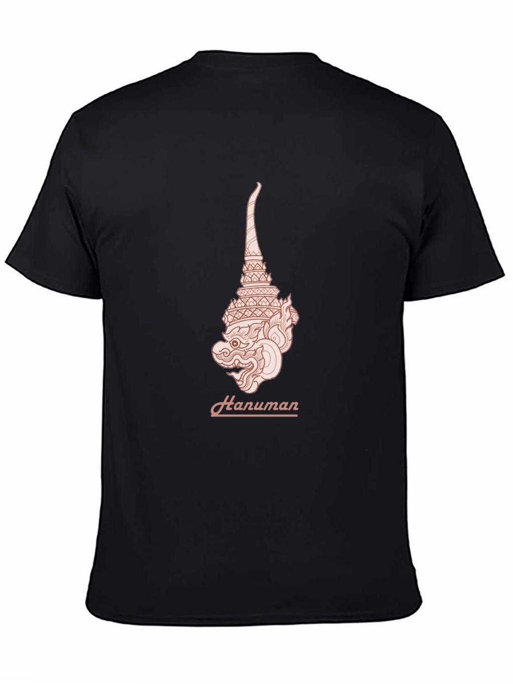 Hanuman Graphic Tee - Stylish Black T-Shirt