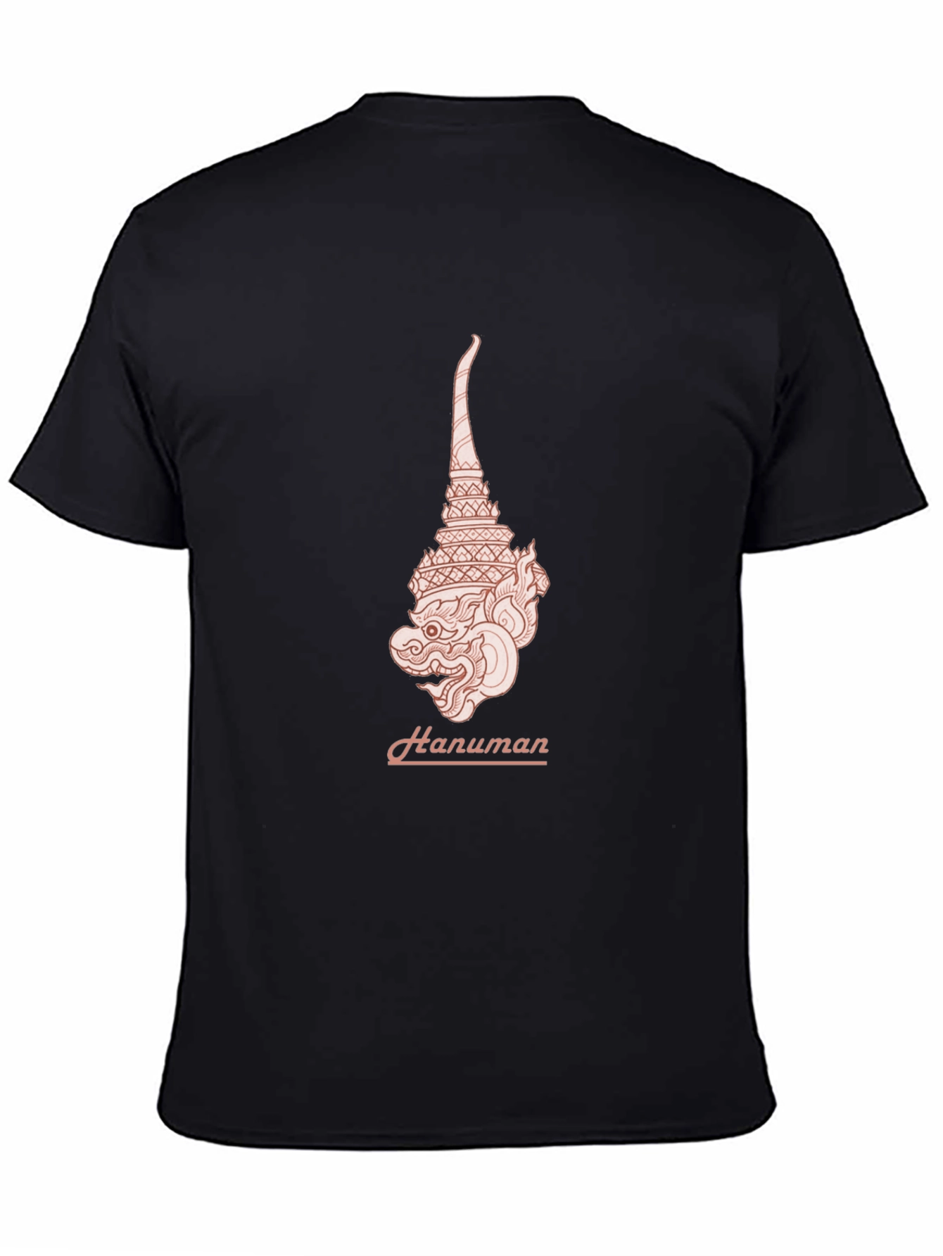 Hanuman Graphic Tee - Stylish Black T-Shirt