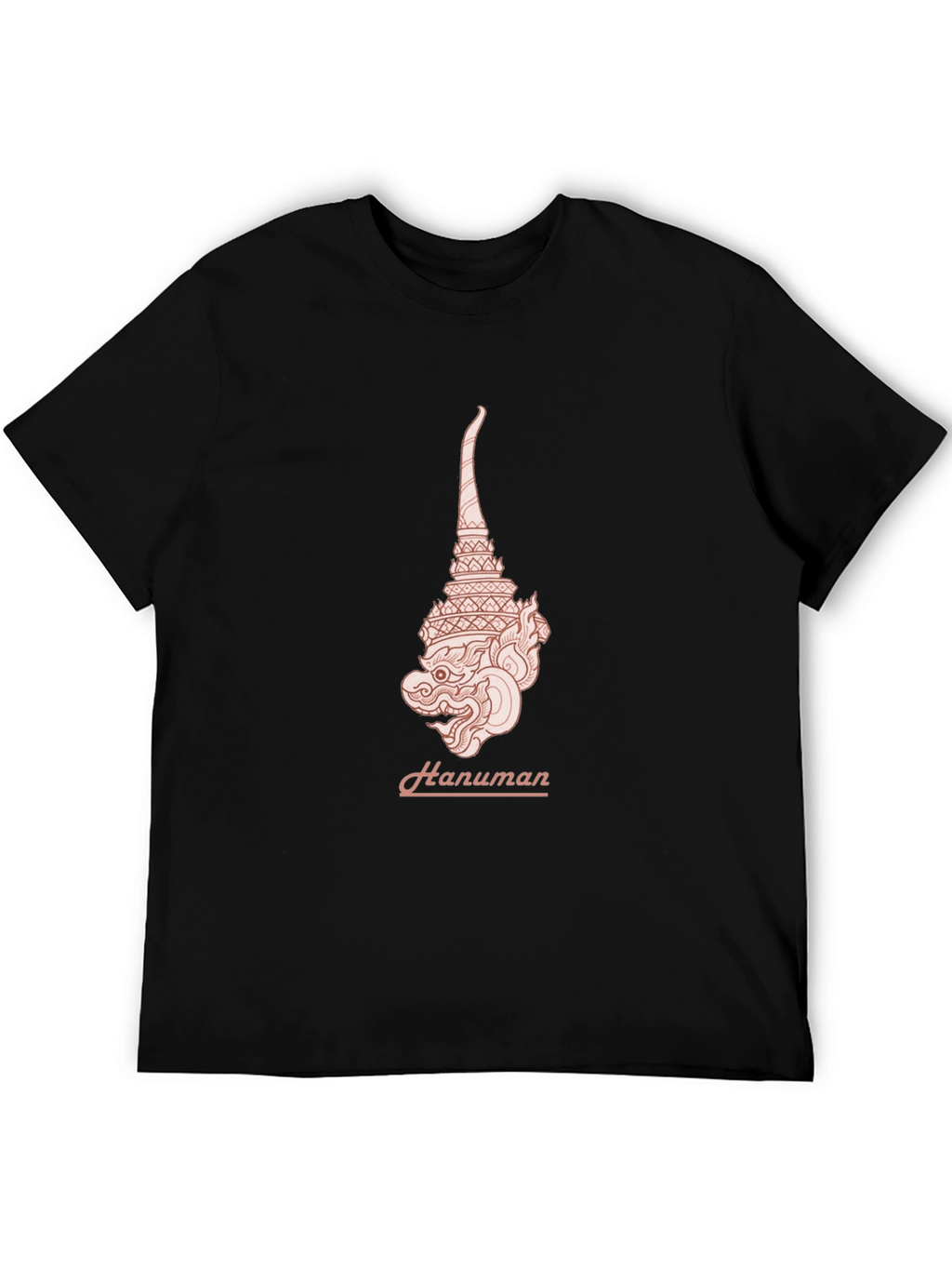 Hanuman Graphic Tee - Stylish Black T-Shirt