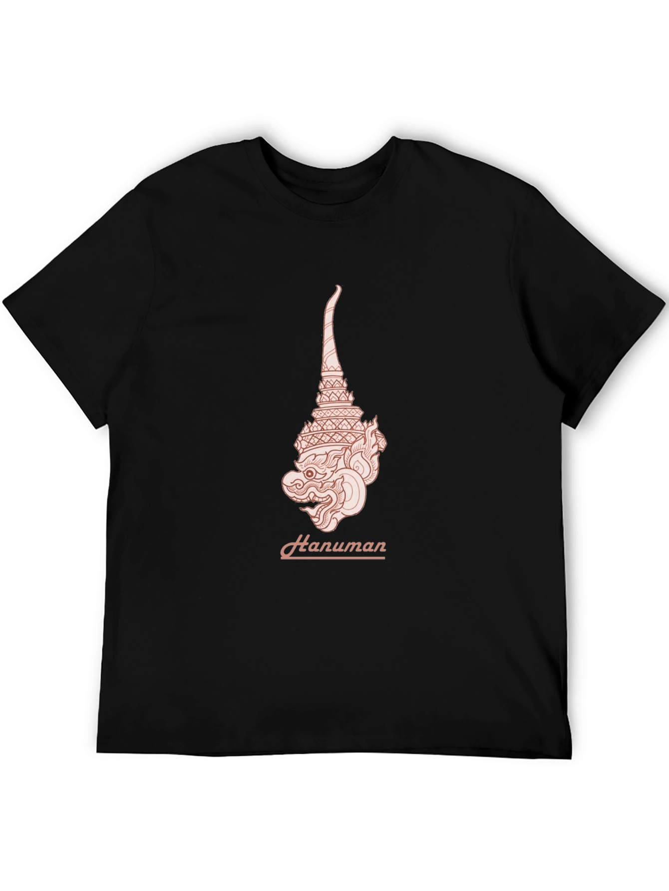 Hanuman Graphic Tee - Stylish Black T-Shirt