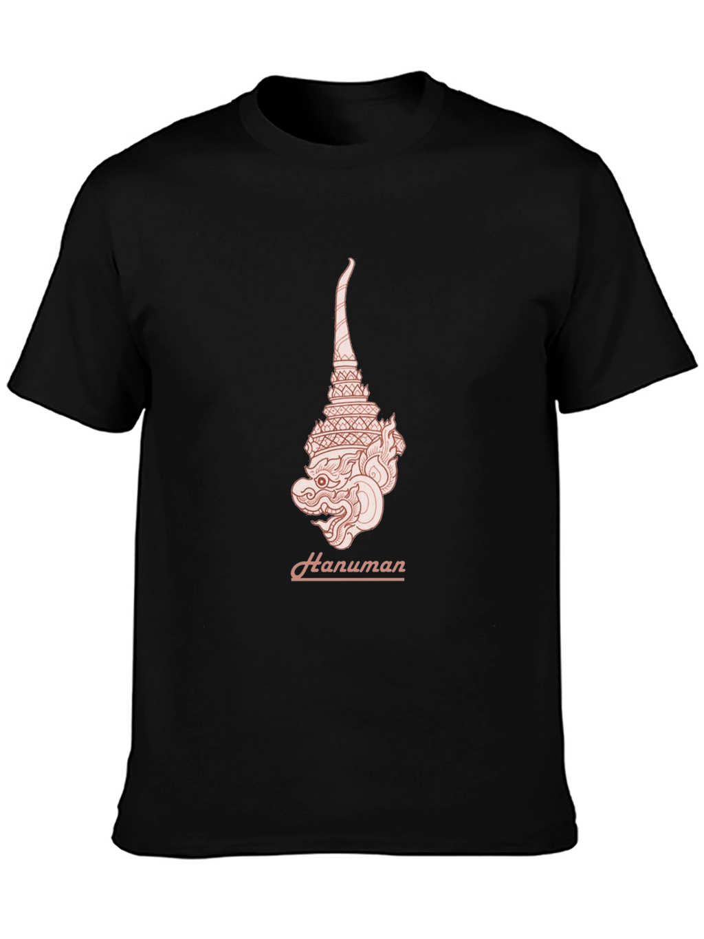 Hanuman Graphic Tee - Stylish Black T-Shirt