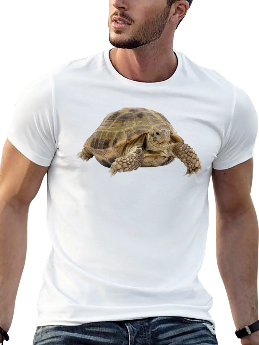 Tortoise Graphic T-Shirt - Black Cotton Tee