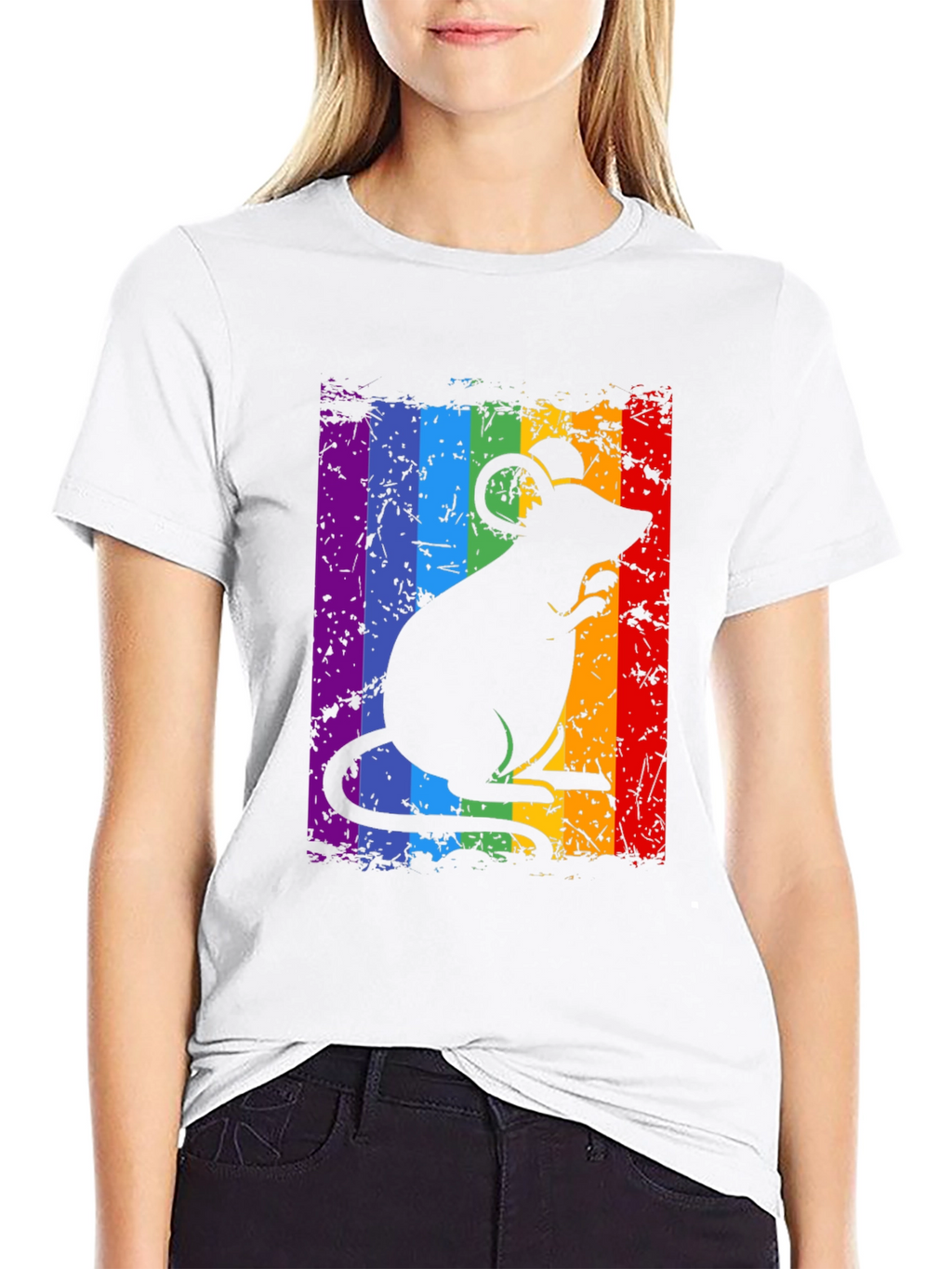 Rainbow Rat Graphic Tee - Pride & Style