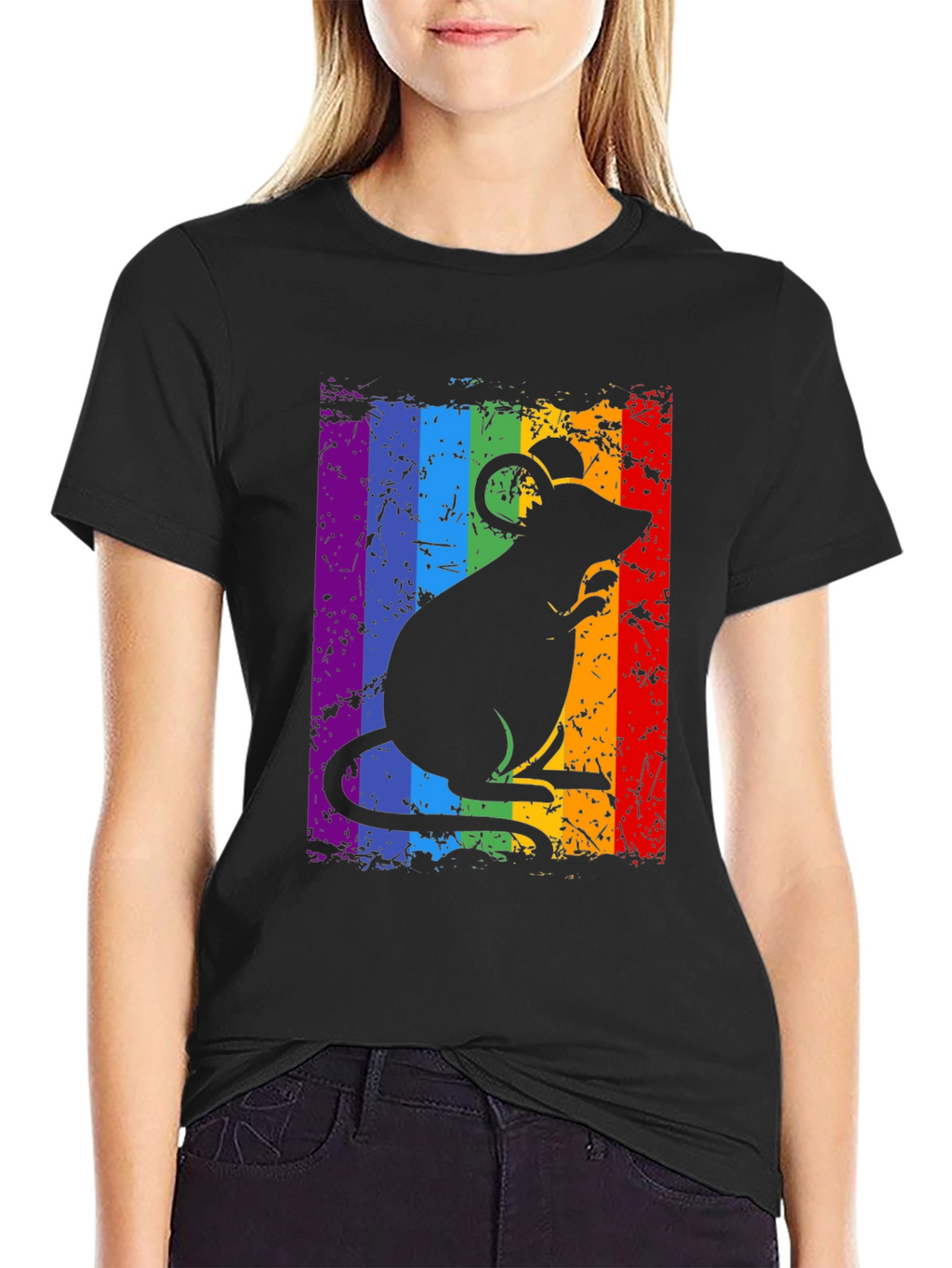 Rainbow Rat Graphic Tee - Pride & Style