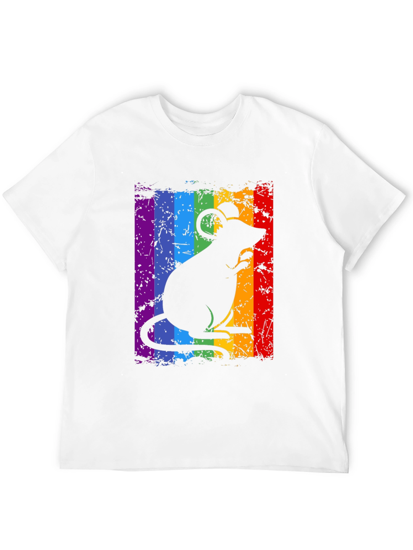 Rainbow Rat Graphic Tee - Pride & Style