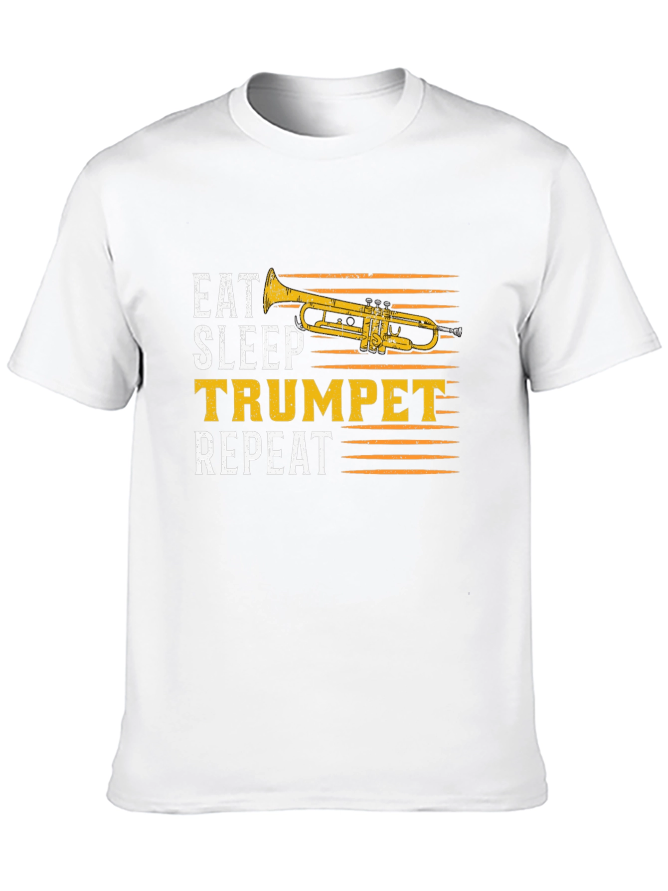Eat Sleep Trumpet Repeat Black T-Shirt