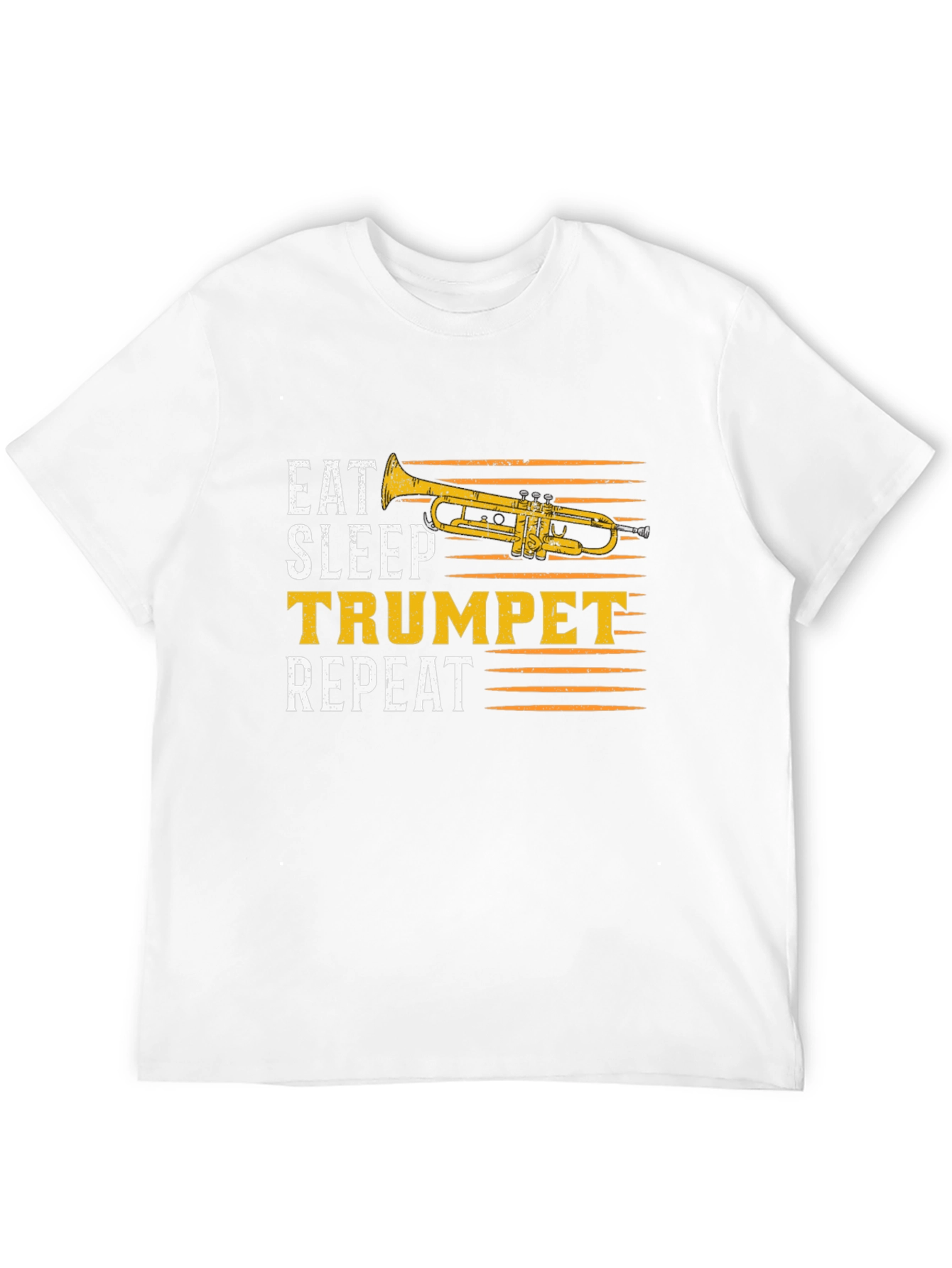 Eat Sleep Trumpet Repeat Black T-Shirt