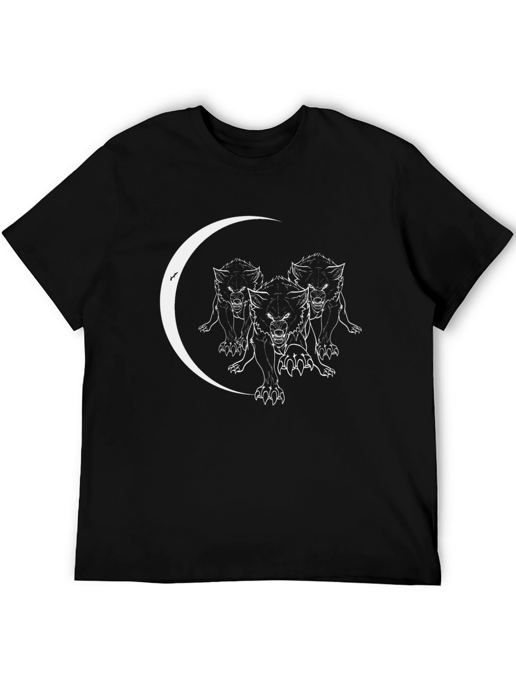 Wolf Pack Moon T-Shirt - Black