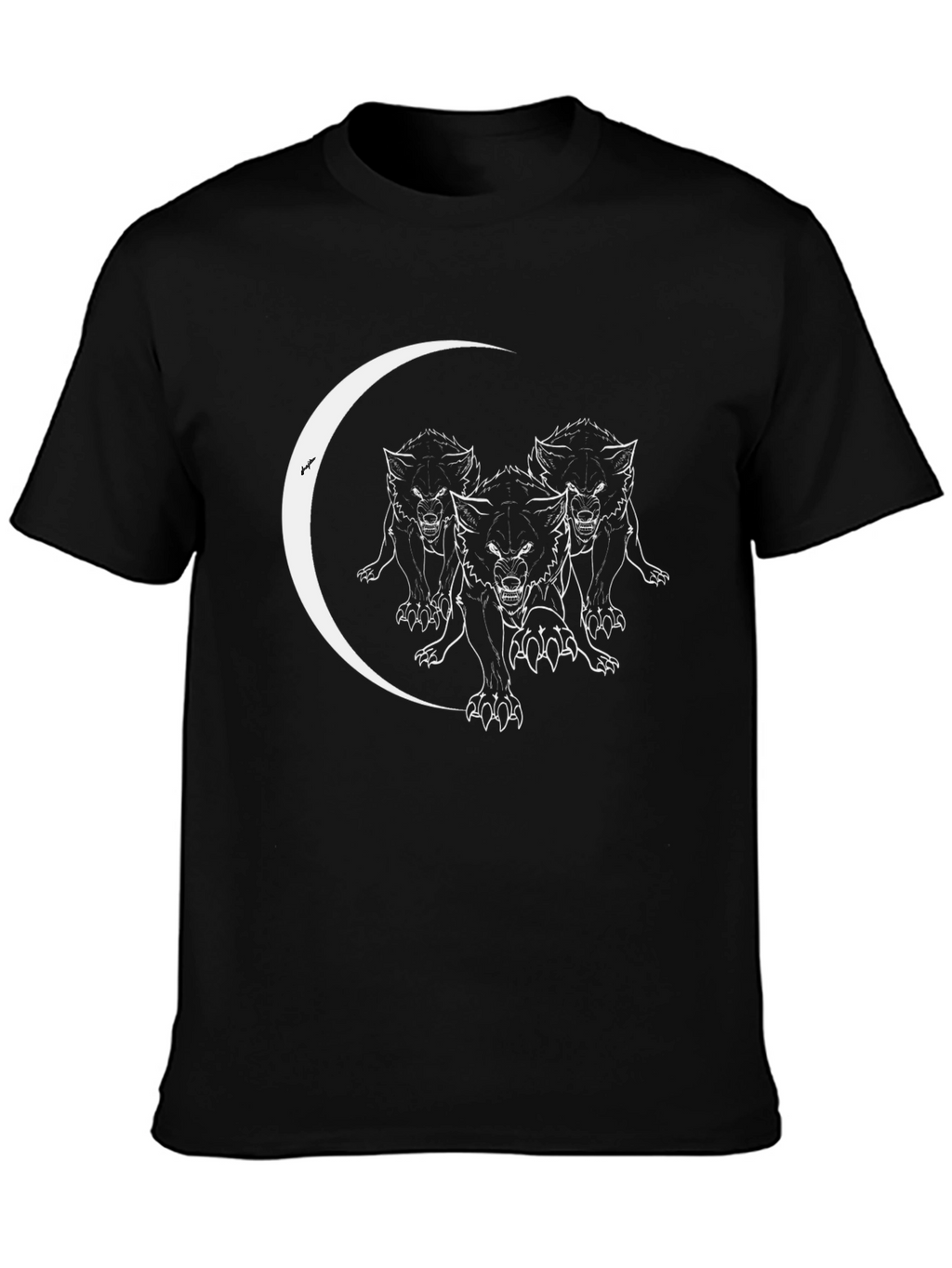 Wolf Pack Moon T-Shirt - Black