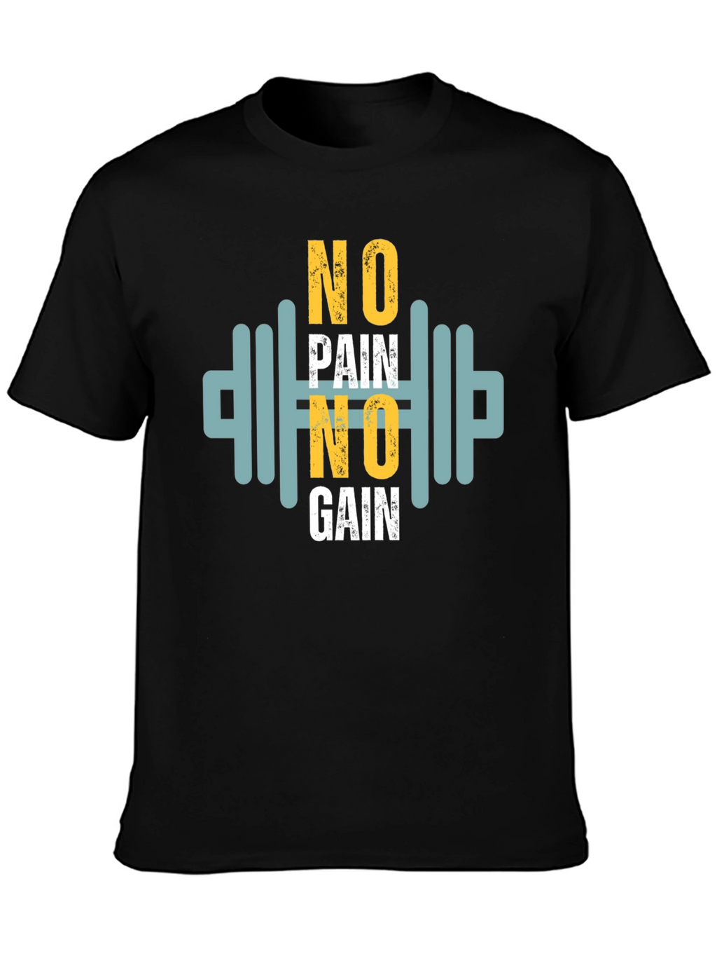 Motivational No Pain No Gain Graphic Tee