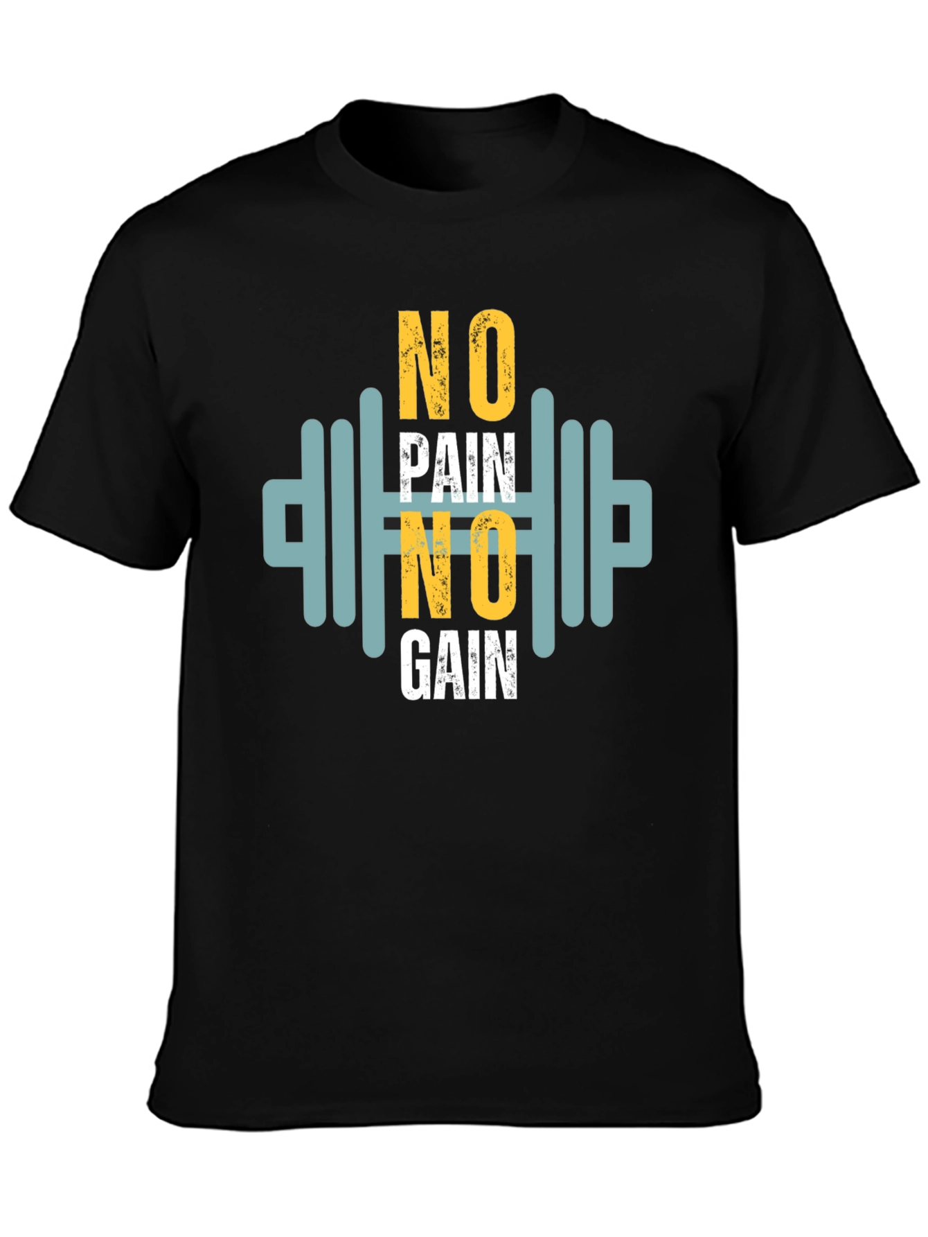 Motivational No Pain No Gain Graphic Tee
