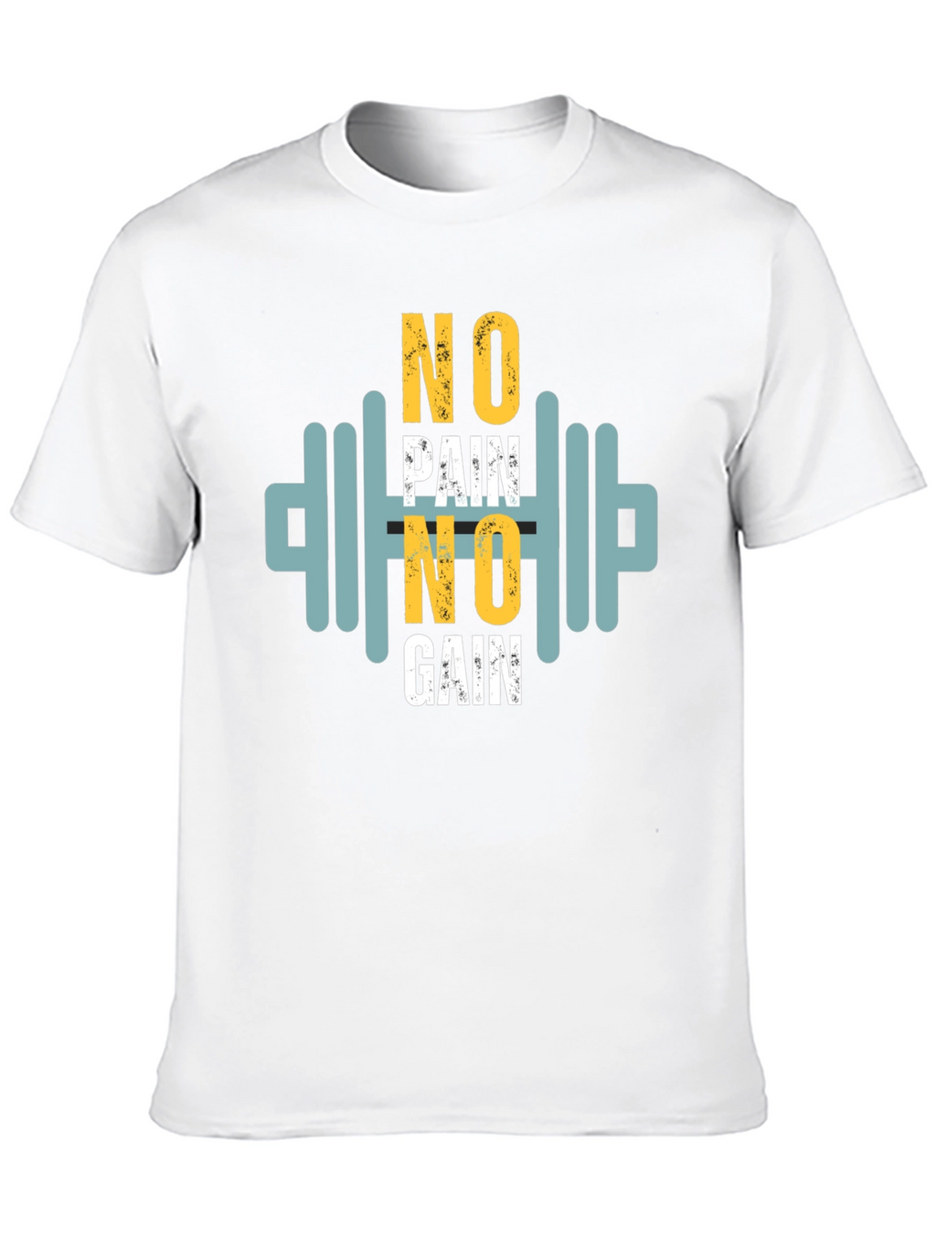 Motivational No Pain No Gain Graphic Tee