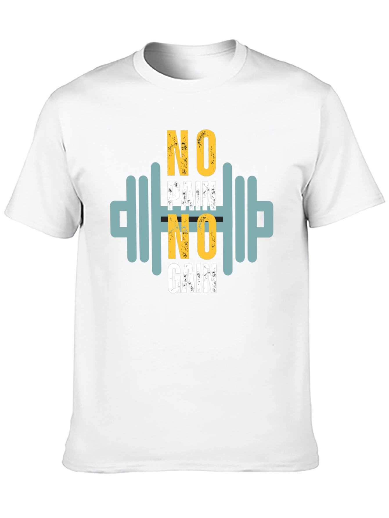 Motivational No Pain No Gain Graphic Tee