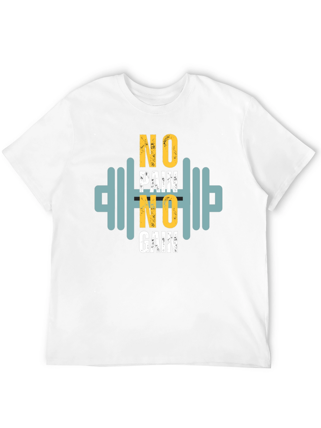 Motivational No Pain No Gain Graphic Tee
