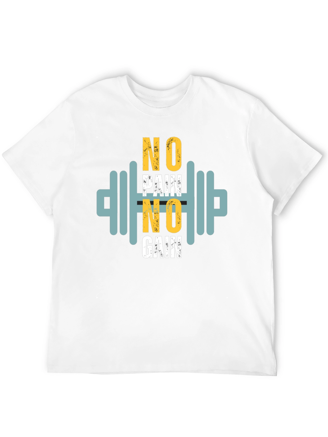 Motivational No Pain No Gain Graphic Tee