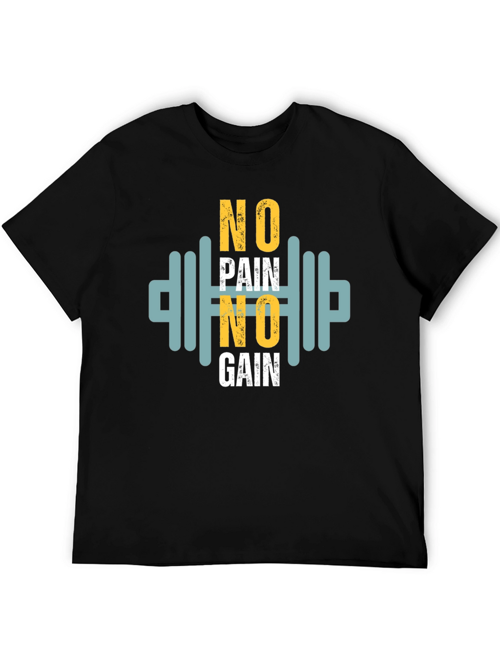Motivational No Pain No Gain Graphic Tee