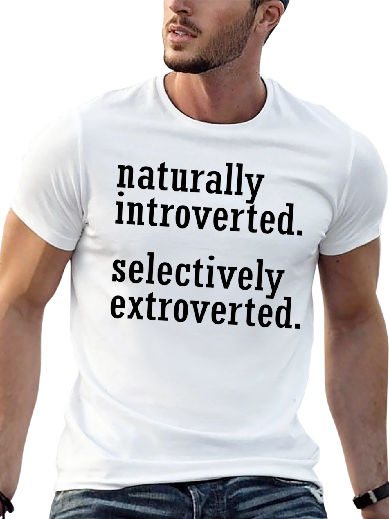 Introverted Extroverted Graphic Tee - Soft Cotton Blend
