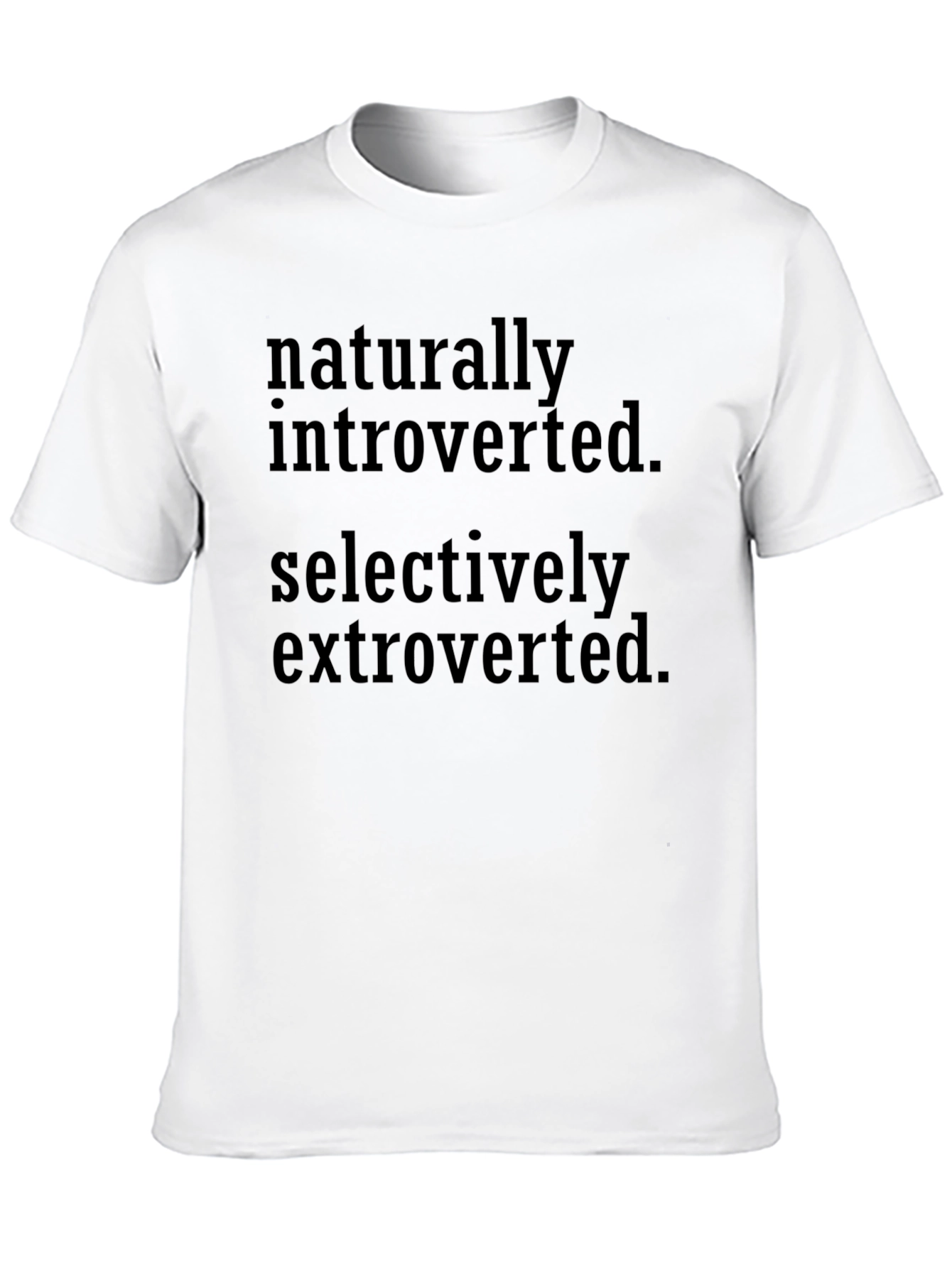 Introverted Extroverted Graphic Tee - Soft Cotton Blend