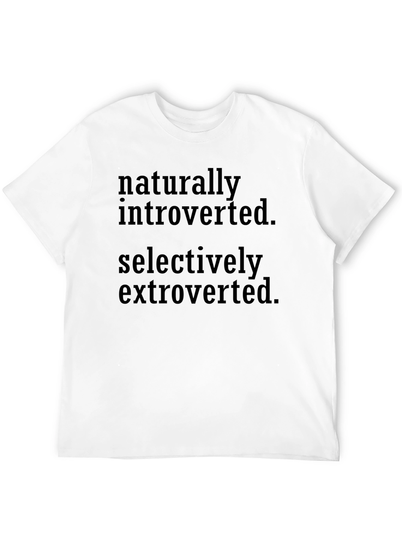Introverted Extroverted Graphic Tee - Soft Cotton Blend