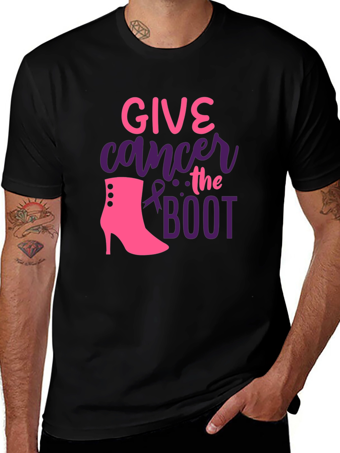 Give Cancer the Boot T-Shirt