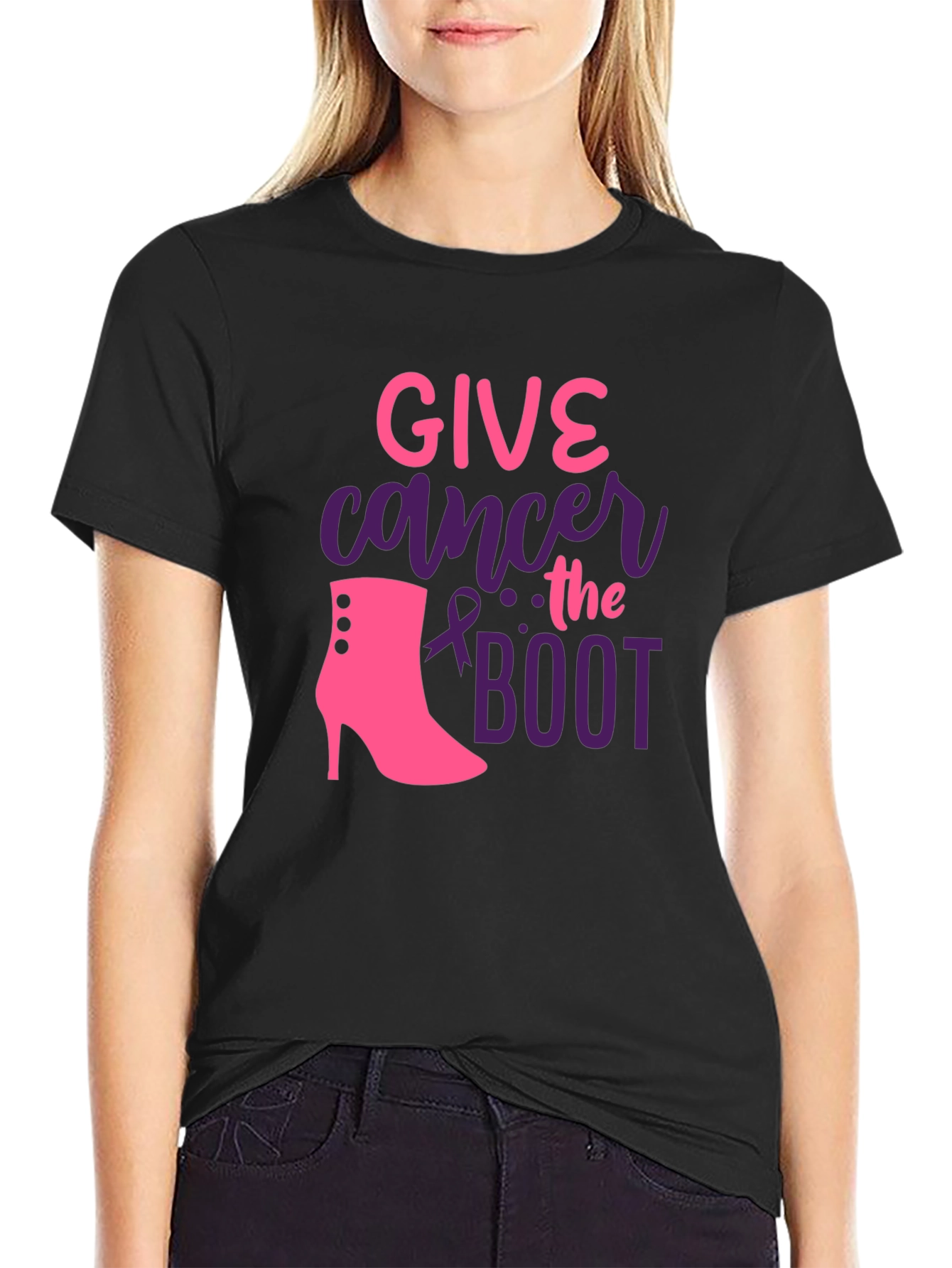 Give Cancer the Boot T-Shirt