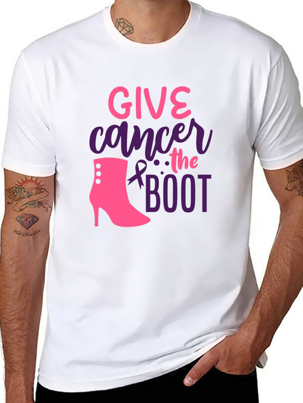 Give Cancer the Boot T-Shirt