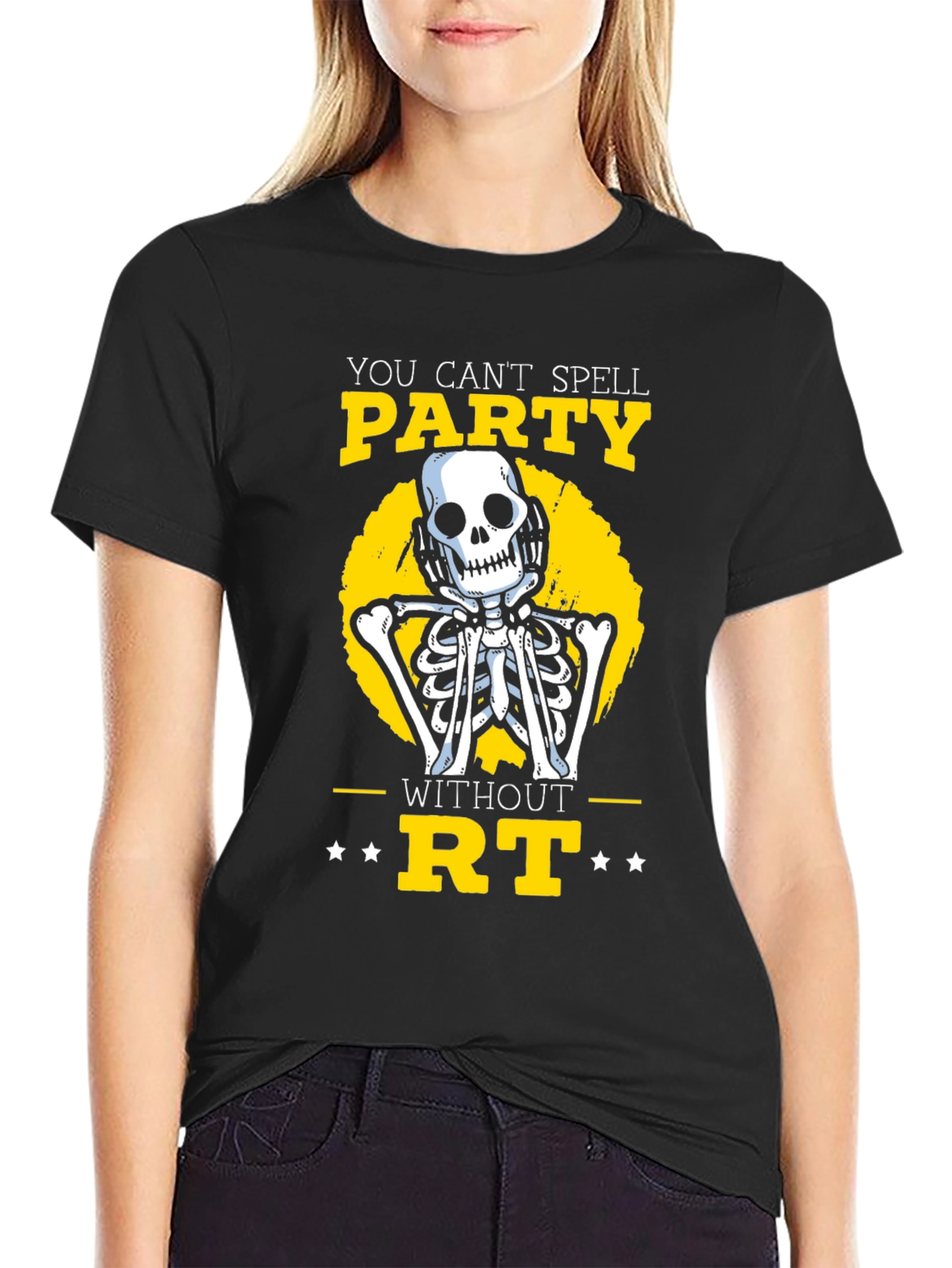 Party Skeleton T-Shirt - You Cant Spell Party Without RT
