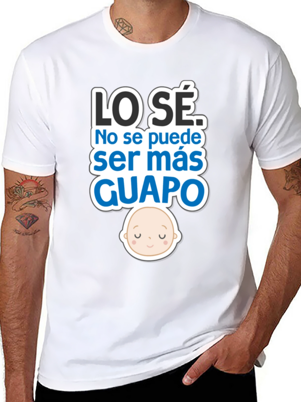 Cute Baby LO SÉ GUAPO Black T-Shirt