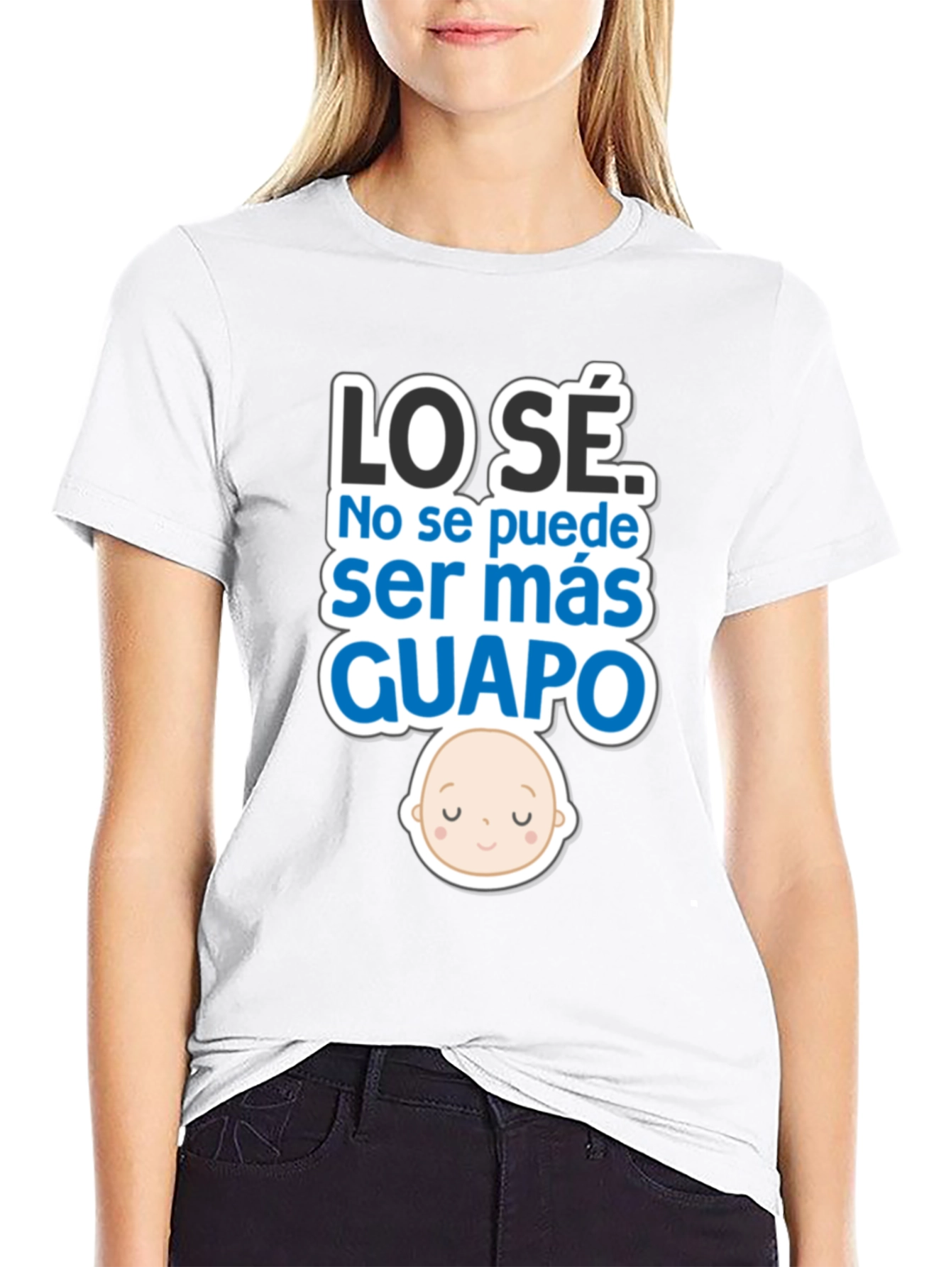 Cute Baby LO SÉ GUAPO Black T-Shirt