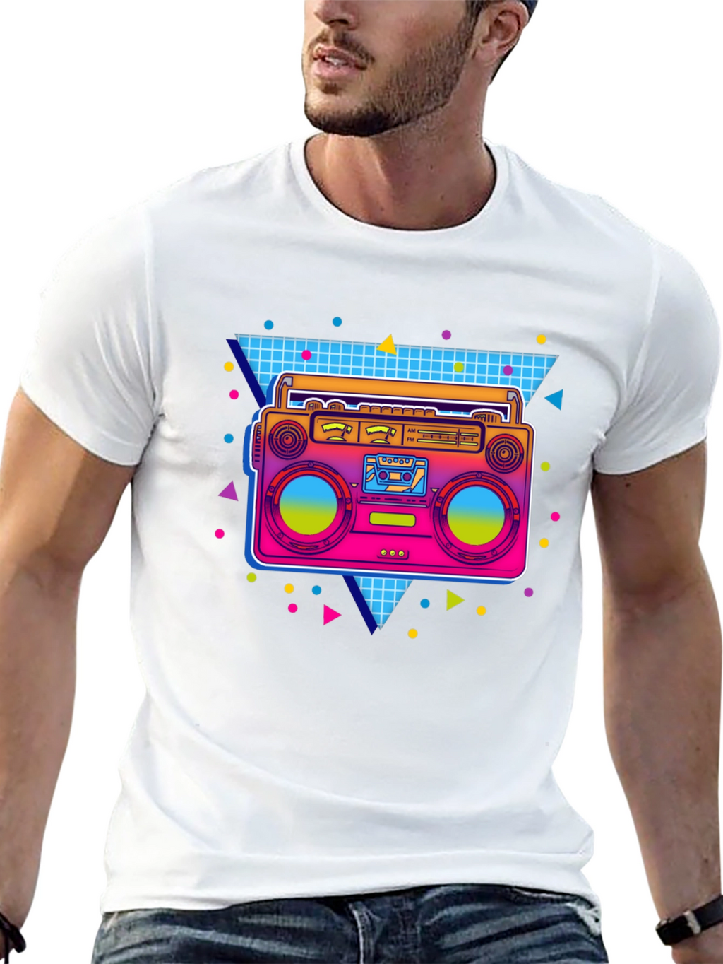 Retro 80s Boombox T-Shirt