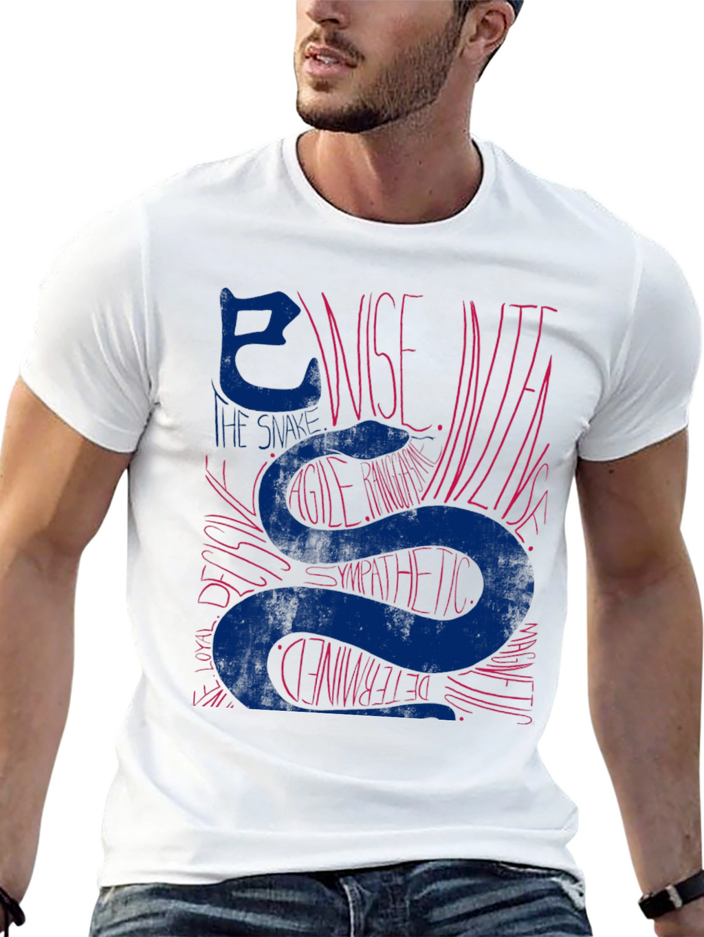 Snake Zodiac Year T-Shirt - Wise Agile Determined Tee