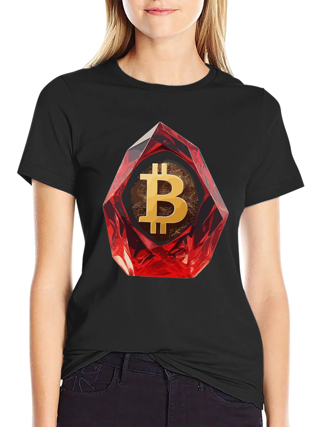 Bitcoin Ruby Gemstone T-Shirt