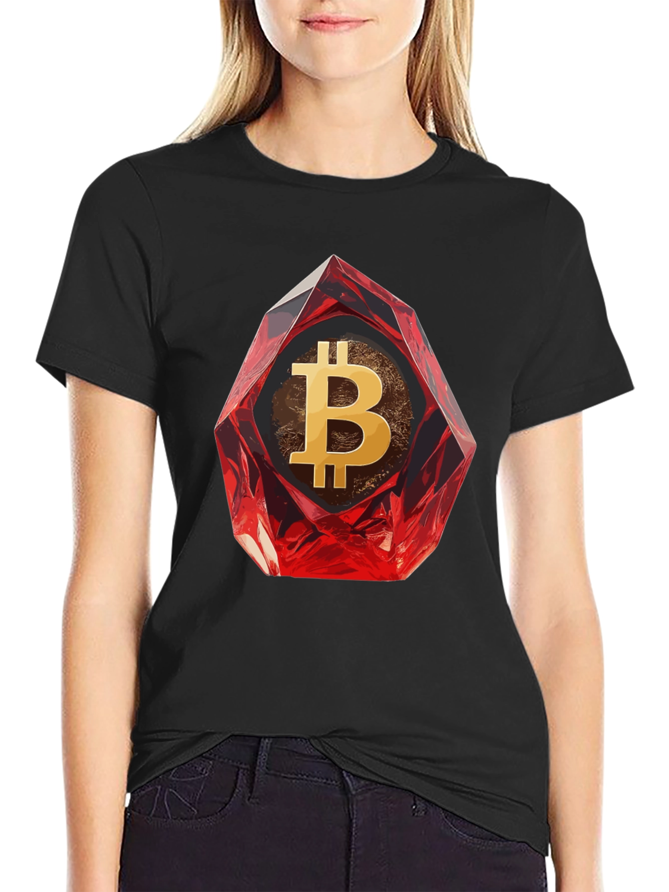 Bitcoin Ruby Gemstone T-Shirt
