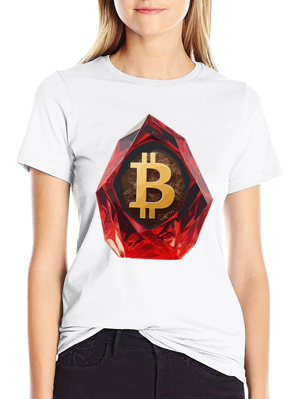 Bitcoin Ruby Gemstone T-Shirt