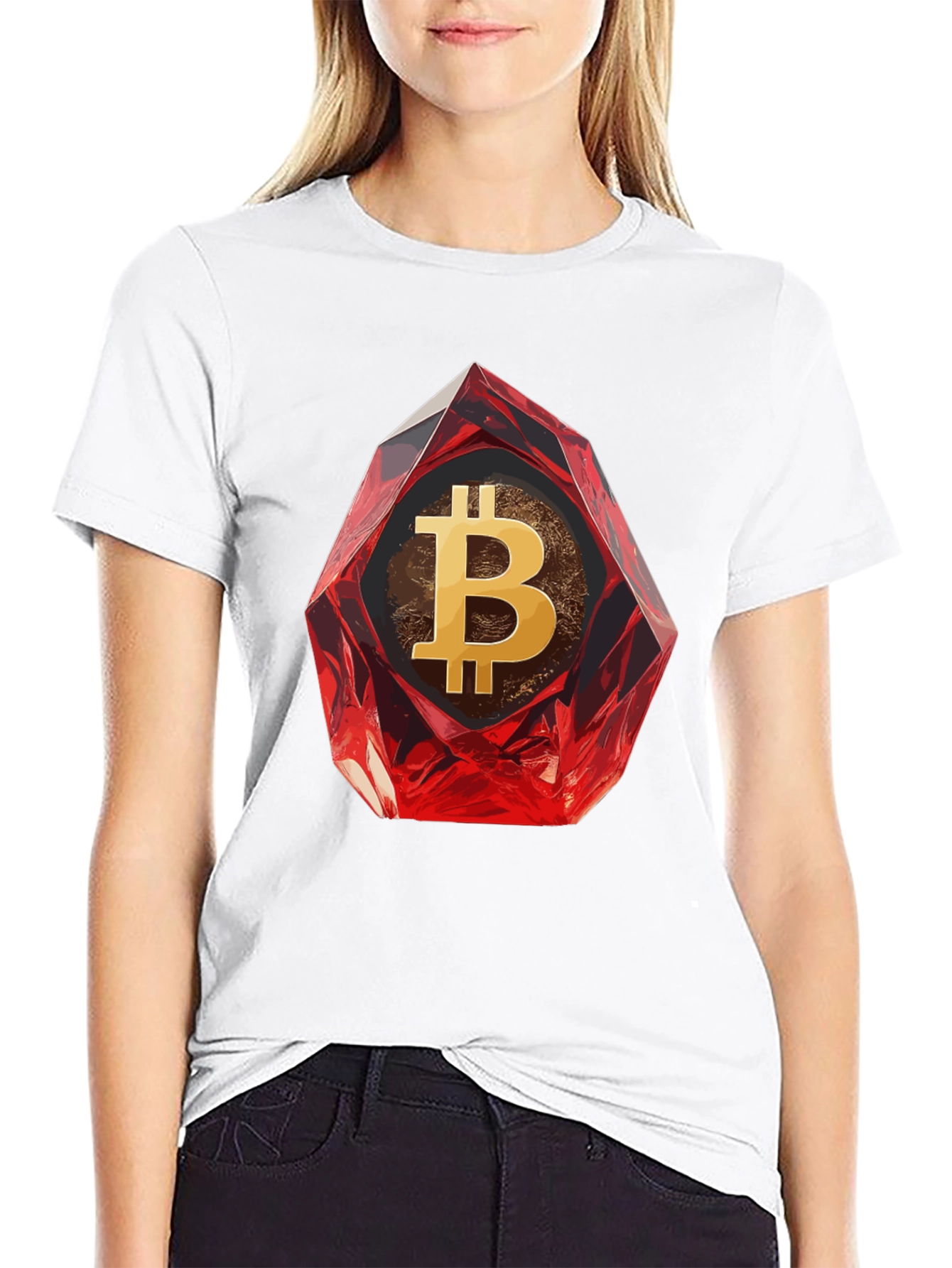 Bitcoin Ruby Gemstone T-Shirt