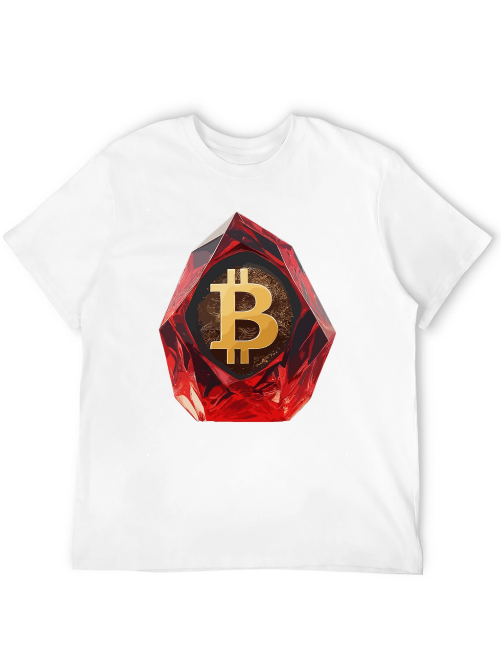 Bitcoin Ruby Gemstone T-Shirt